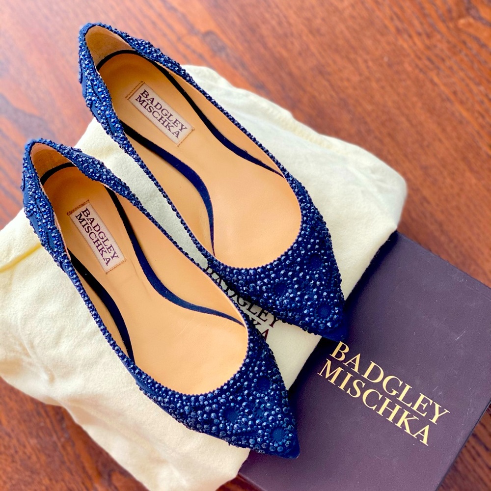 Badgley Mischka GiGi flat- excellent condition